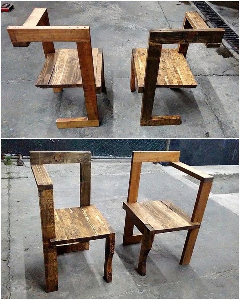 artistic pallet chairs