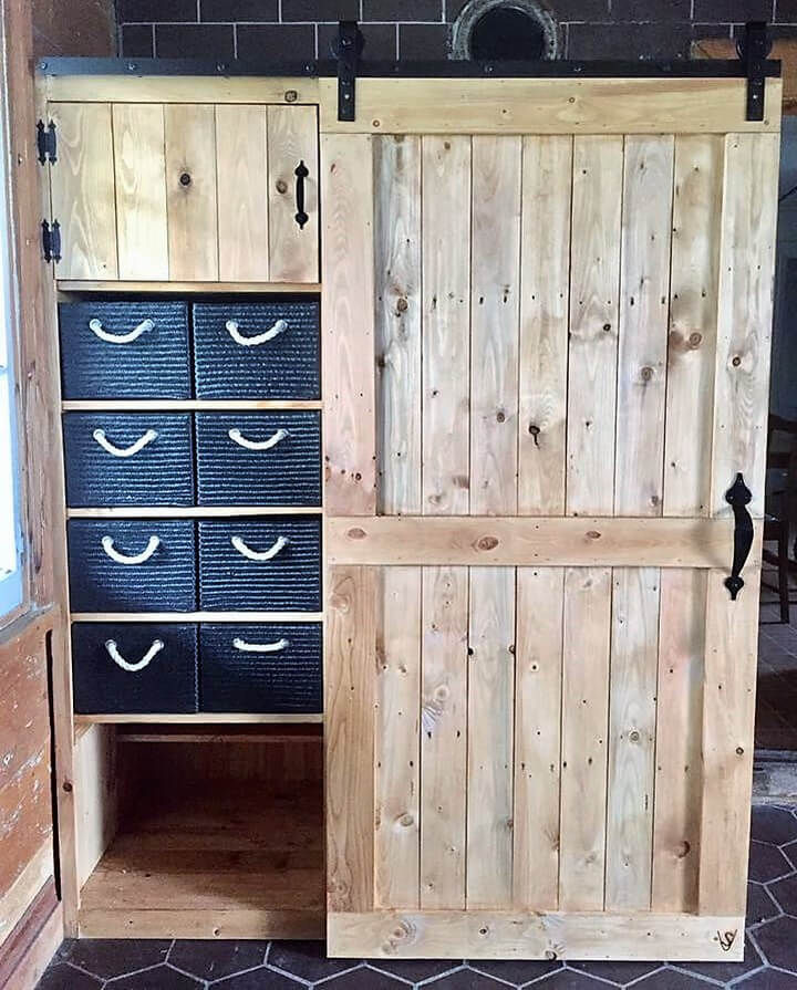 wood pallet closet