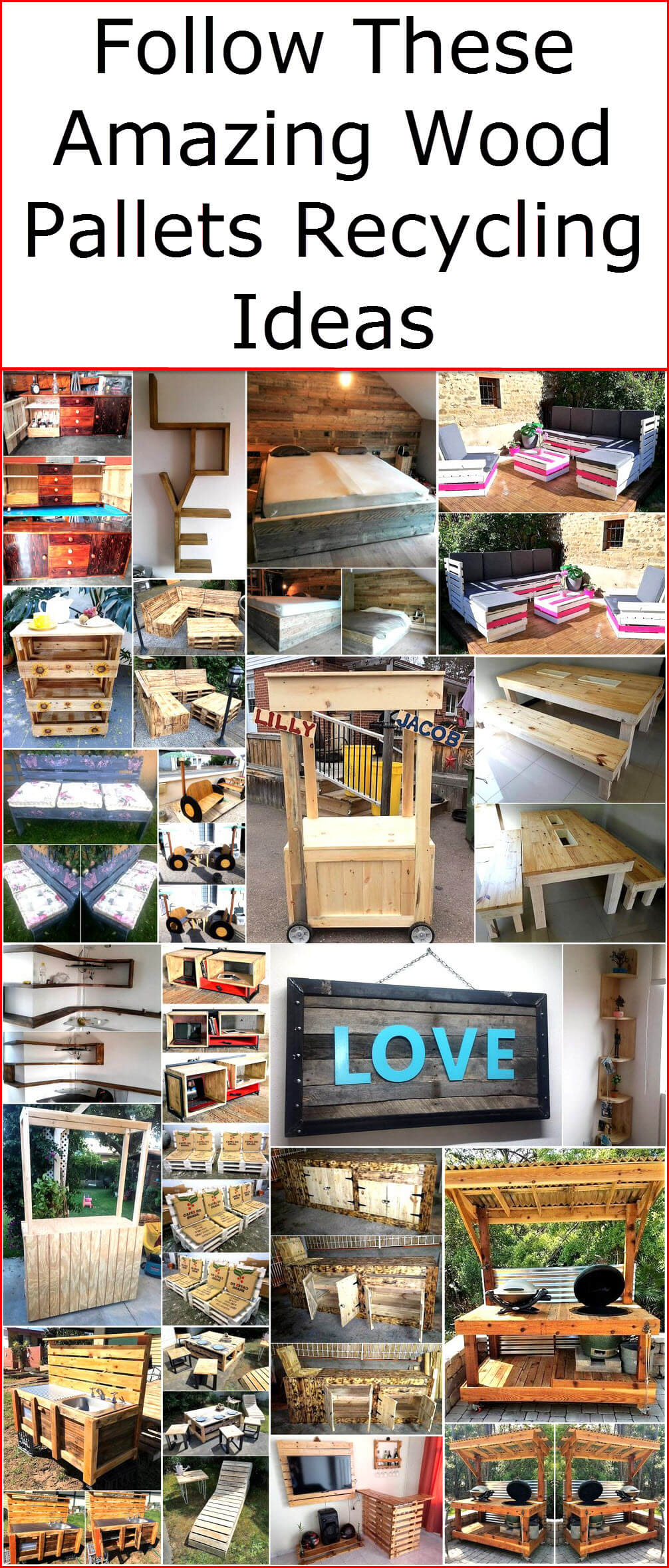 Follow These Amazing Wood Pallets Recycling Ideas