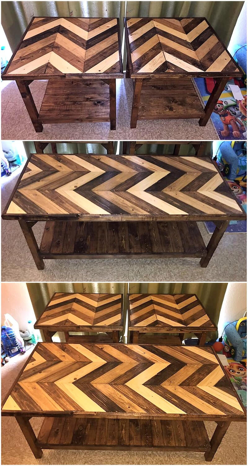 pallets coffee and end tables