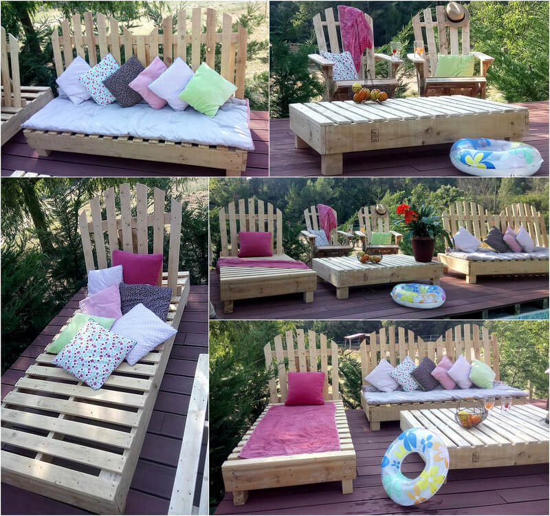 pallets garden terrace furniture