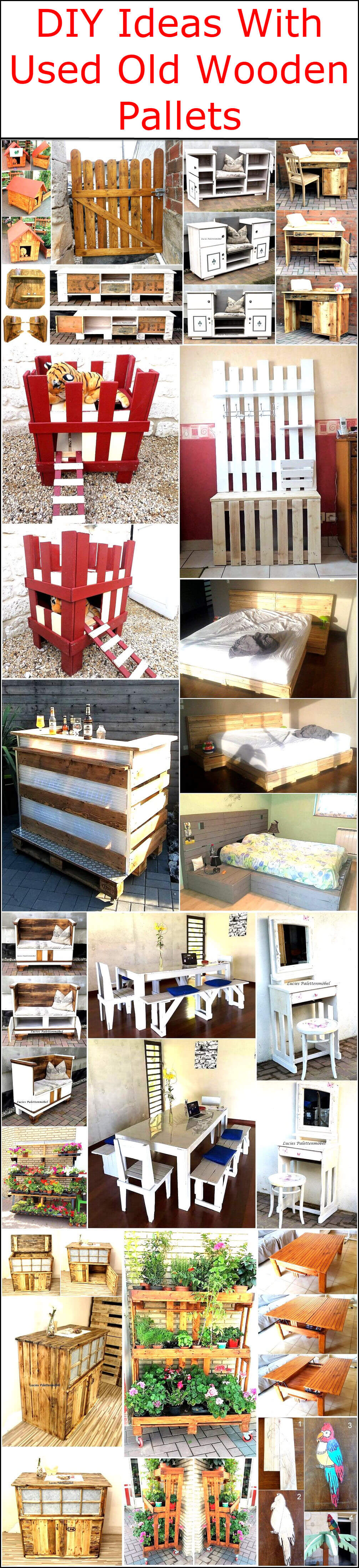 DIY Ideas With Used Old Wooden Pallets
