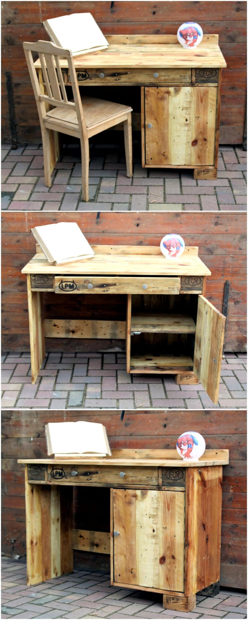 wood pallets study table project