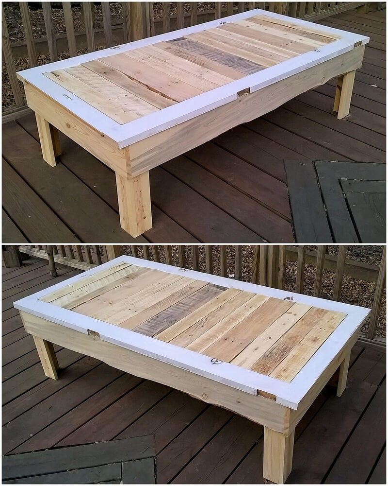 pallets made bench