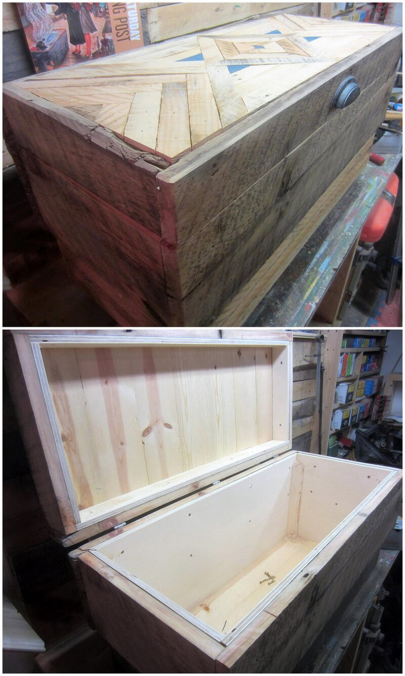 pallets wooden chest plan