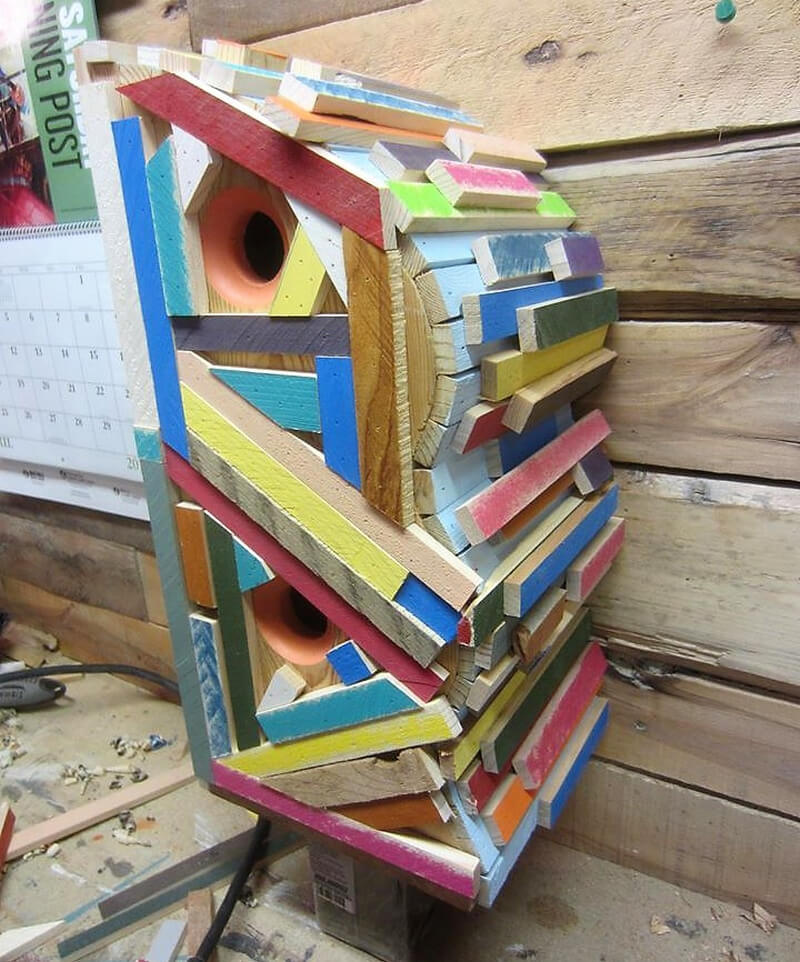 wood pallets birdhouse 14
