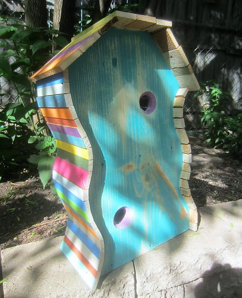 wood pallets birdhouse 6