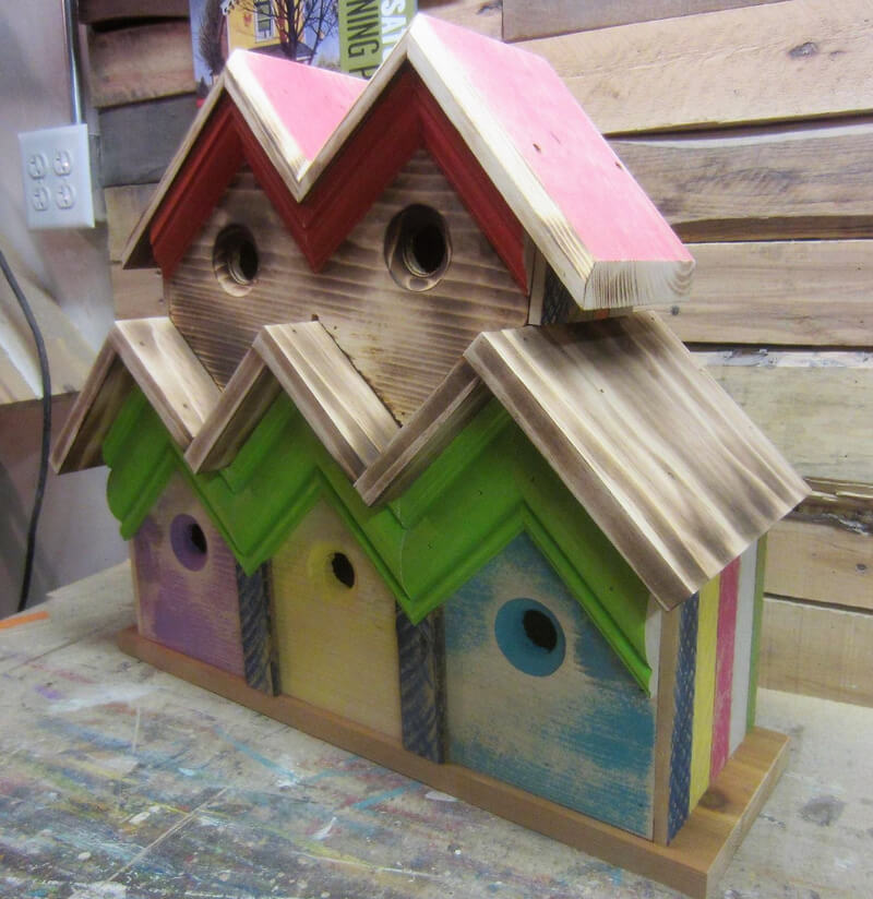 wood pallets birdhouse 9
