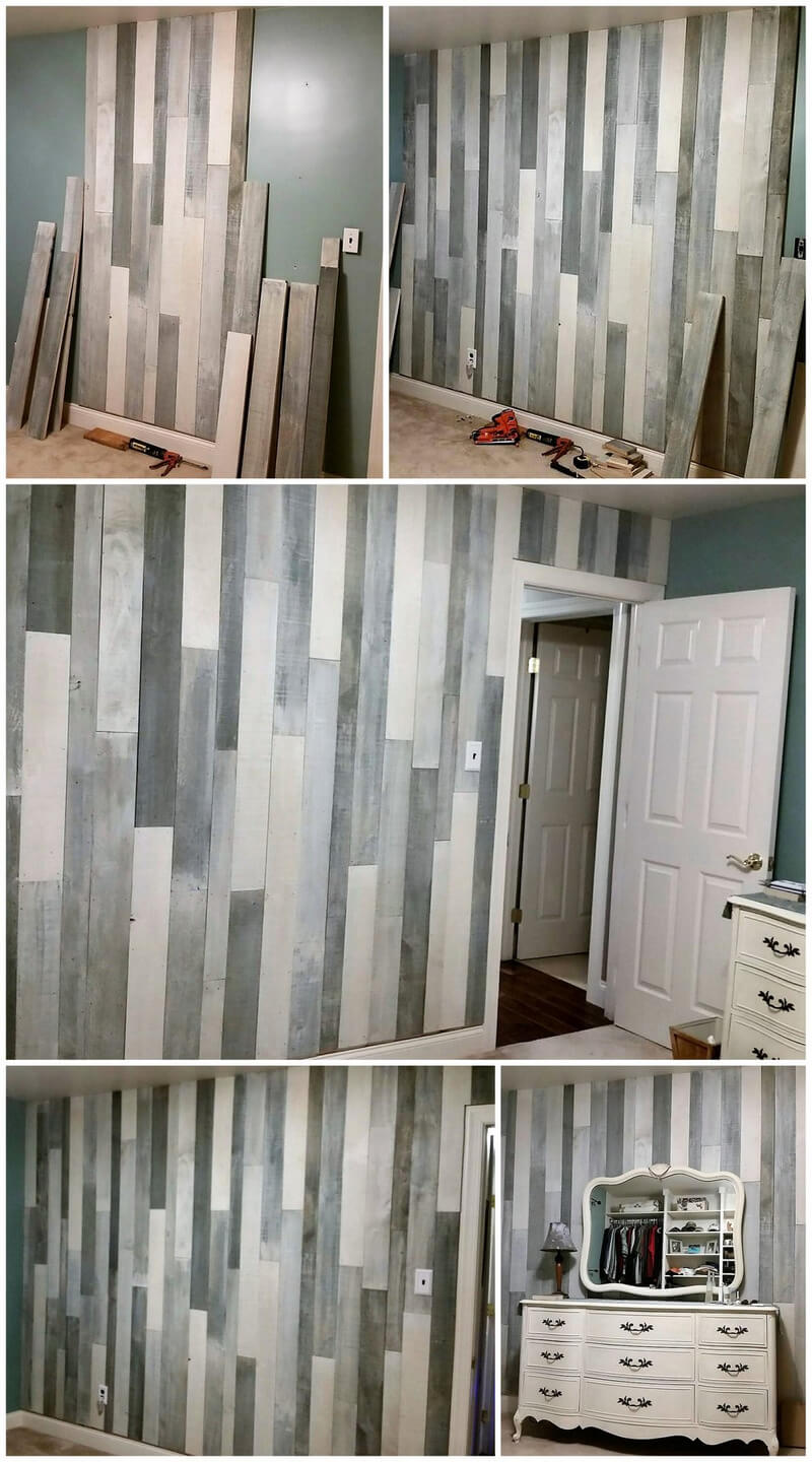 diy wooden pallets wall cladding