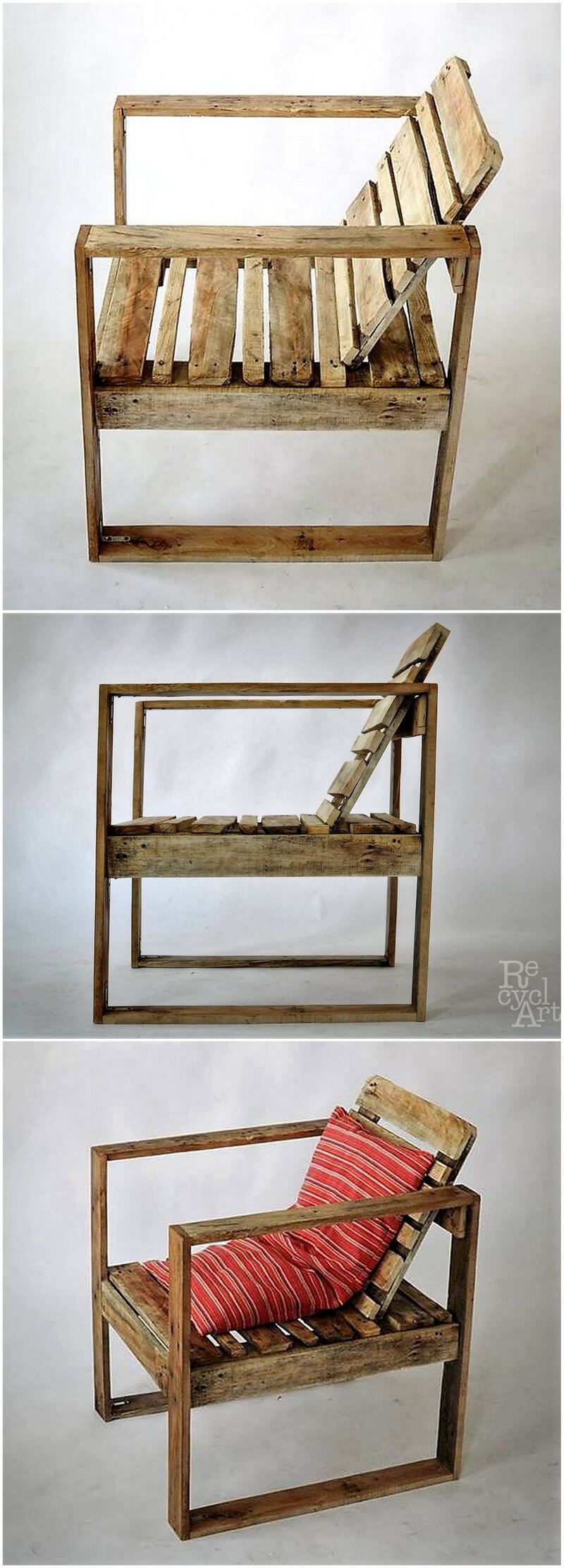 recycled pallets chair