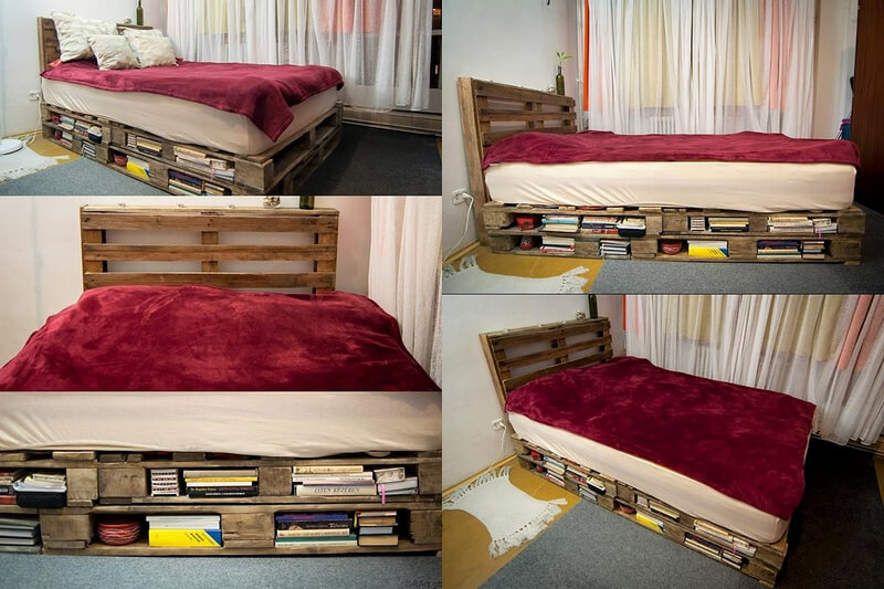 wood pallet bed plan