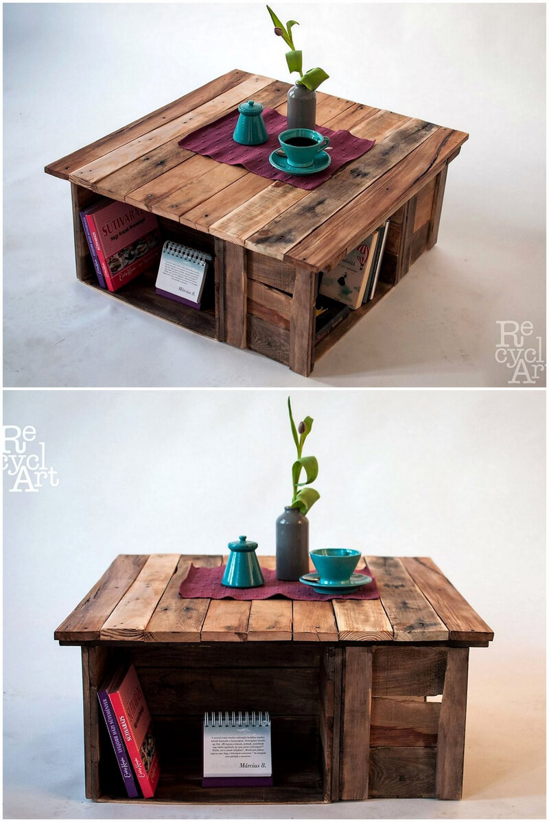 wooden pallets made table