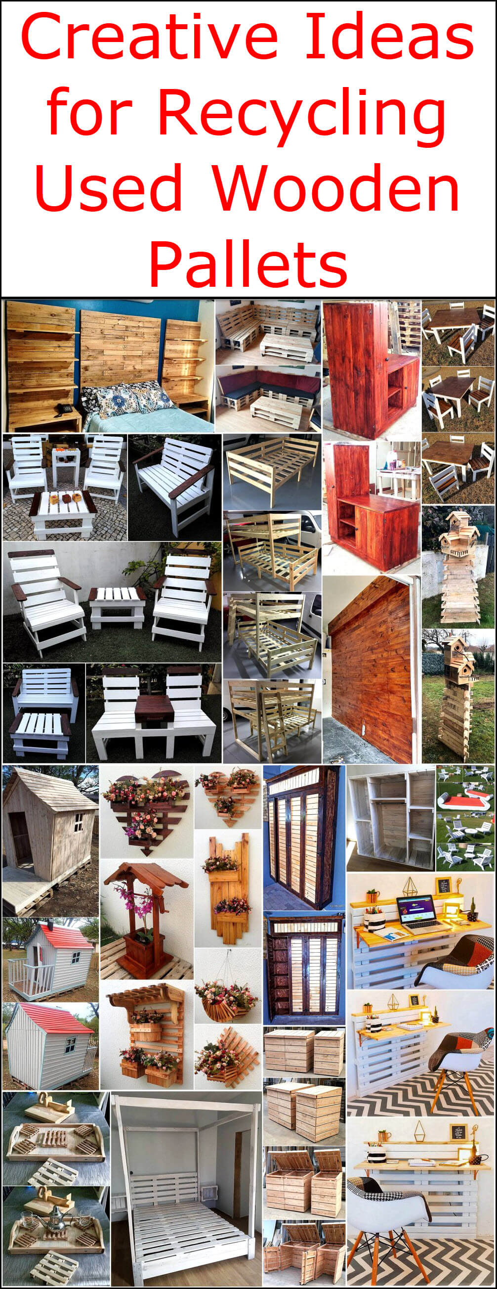 Creative Ideas for Recycling Used Wooden Pallets