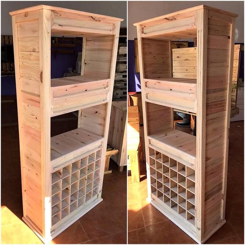wooden pallet cabinet