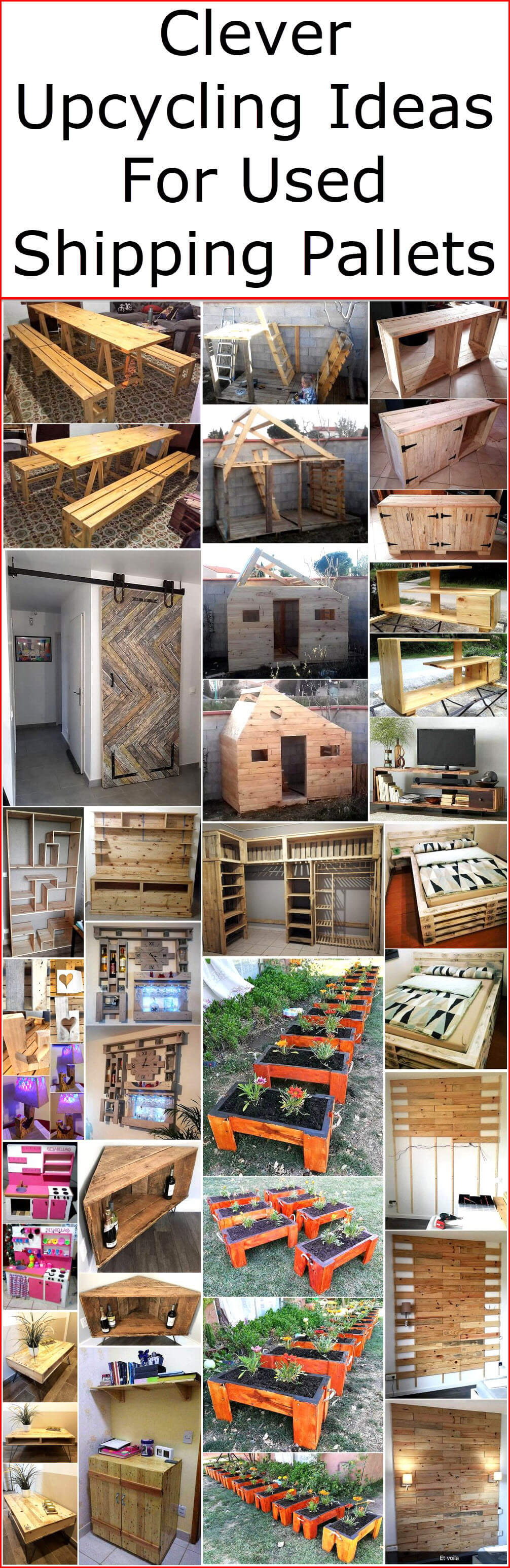 Clever Upcycling Ideas For Used Shipping Pallets