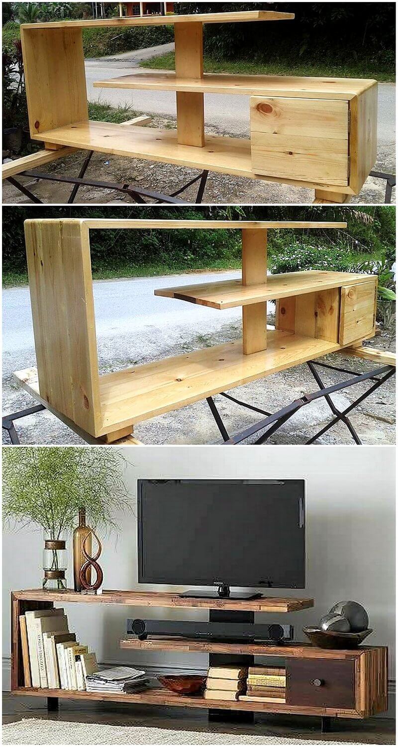 diy pallet tv stand project