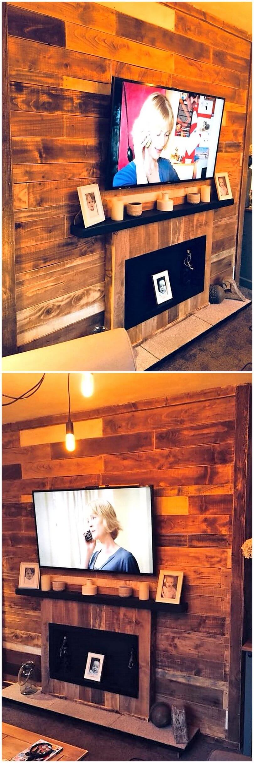 pallet wall art for lcd