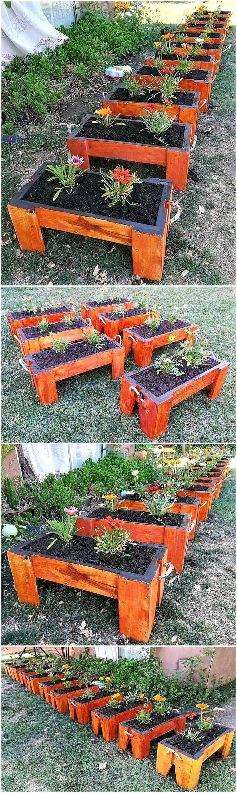 recycled pallet planters