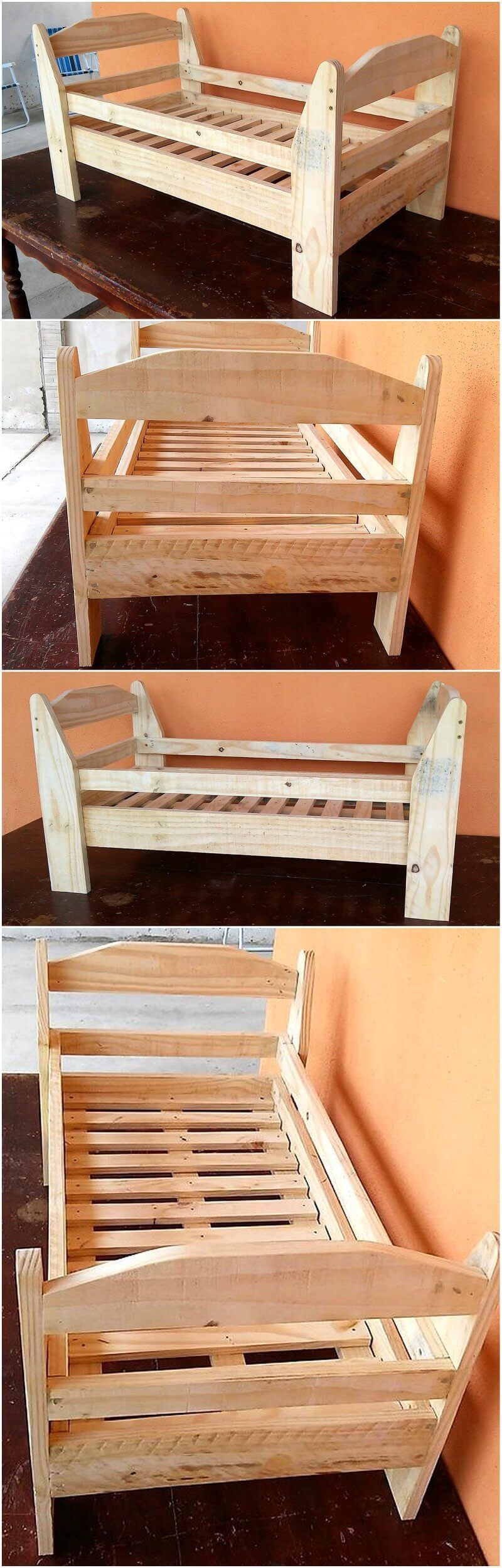recycled pallets baby bed