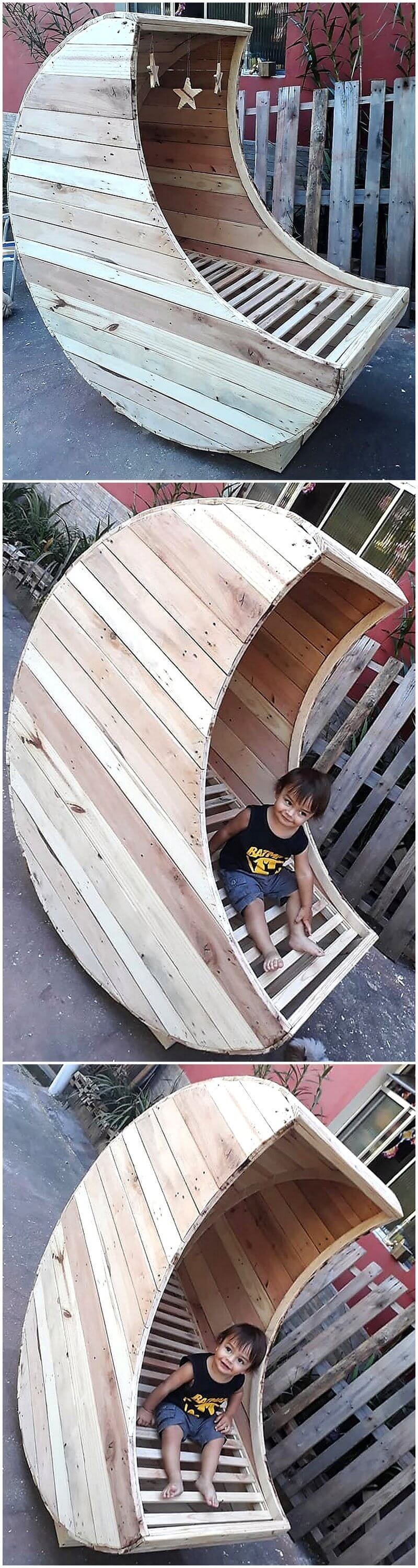 reused pallet cable idea for kids