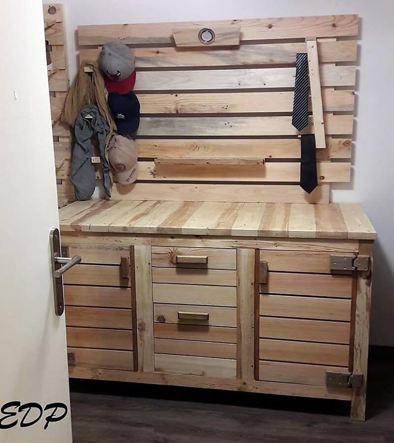 wood pallet dresser table