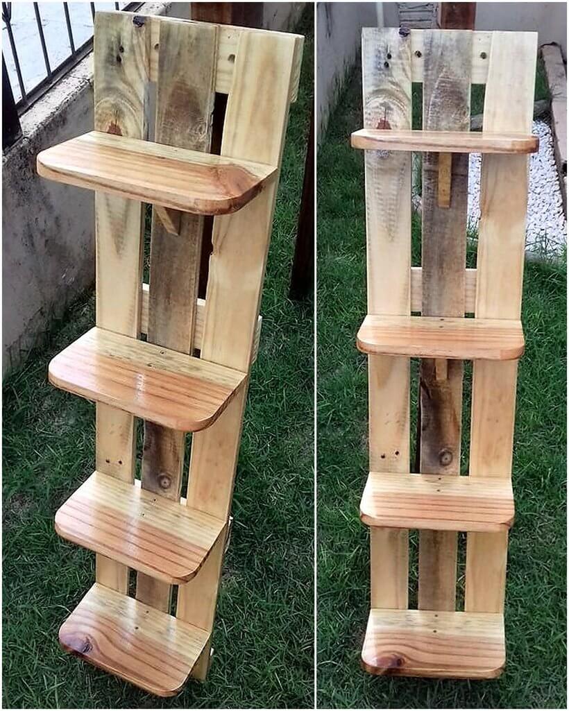 wood pallet shelf idea