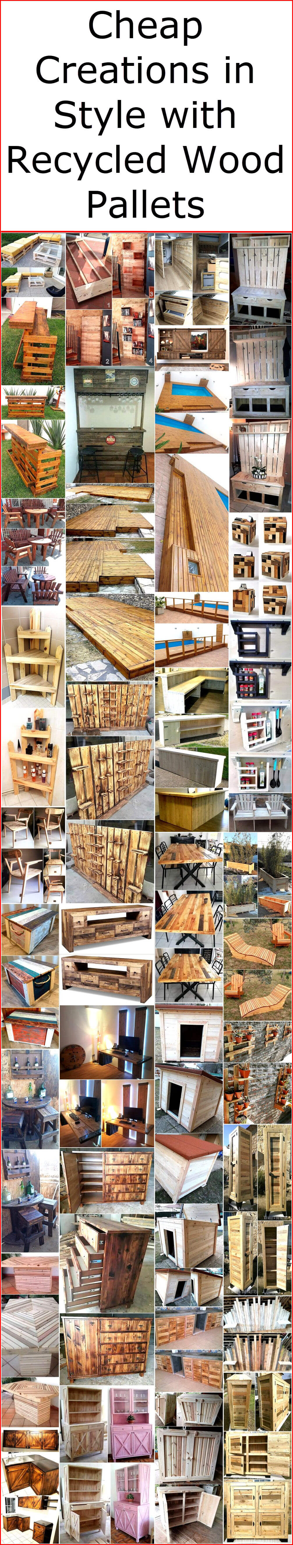 Cheap Creations in Style with Recycled Wood Pallets