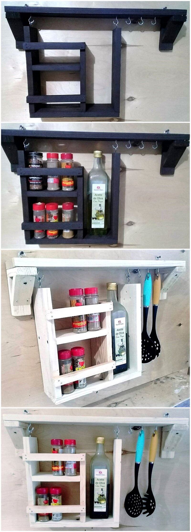 pallet kitchen shelf idea