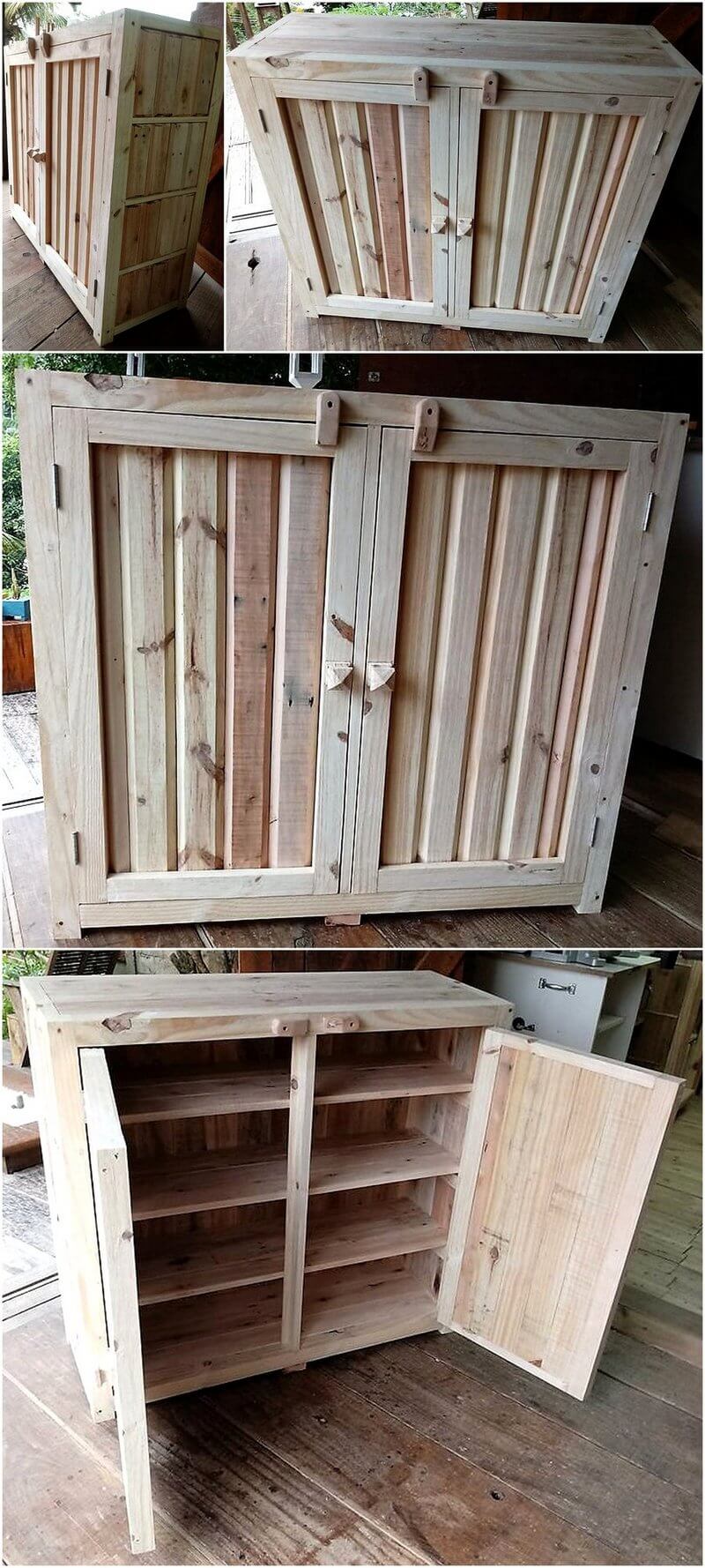 pallet kitchen storage cabinet